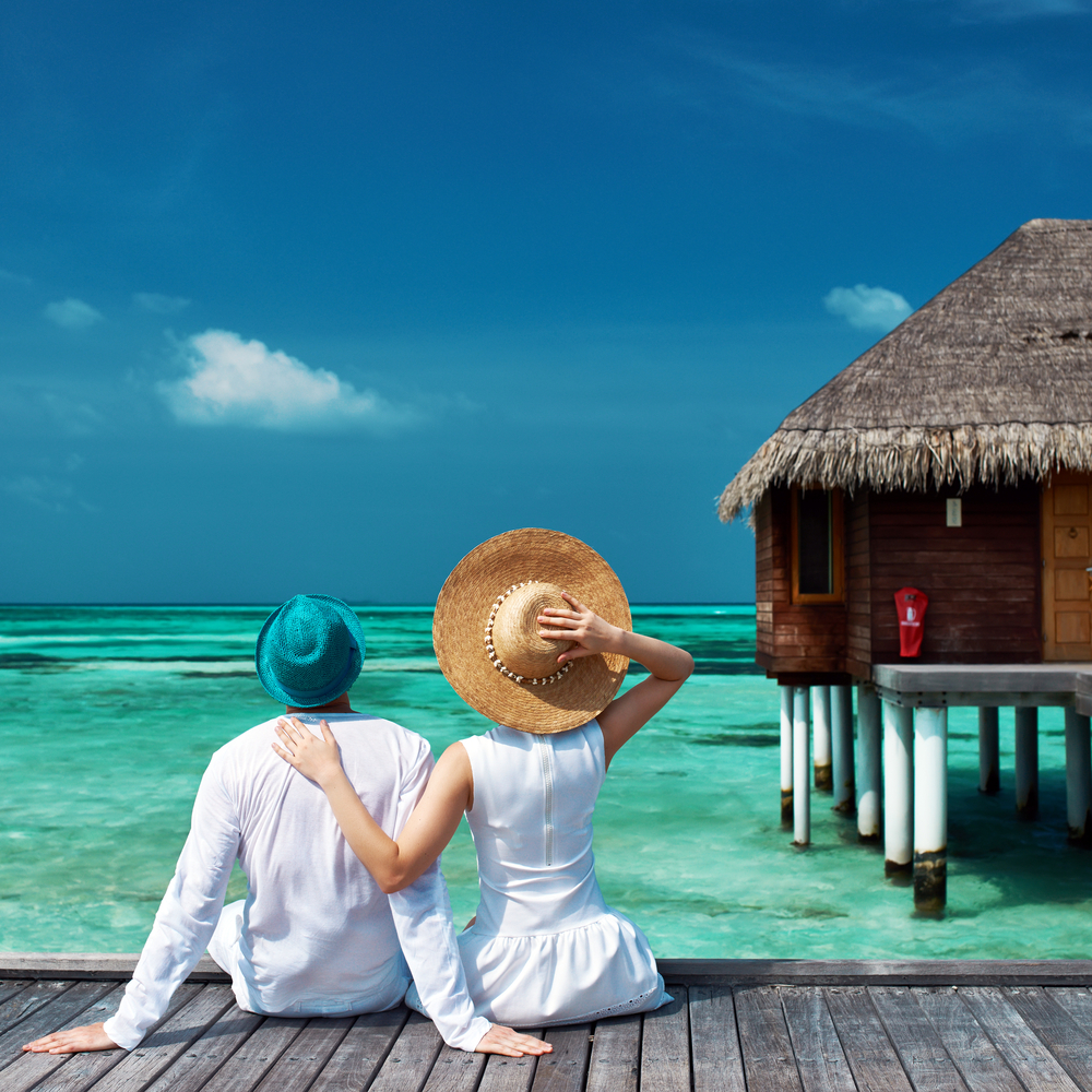 Island paradise, Maldives. Getaway romantic Asian destination